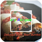 Delicious Black Bean Burritos icône