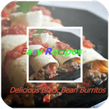Delicious Black Bean Burritos icône