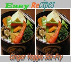 Ginger vegetable Stir-Fry Affiche