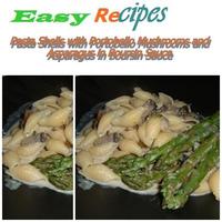 Pasta Shells with Portobello पोस्टर