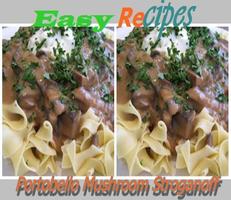 Portobello Mushroom Stroganoff poster