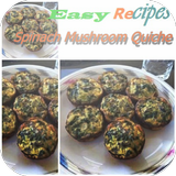 Spinach Mushroom Quiche icône