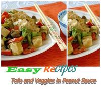 Tofu & sheath in Peanut Sauce постер