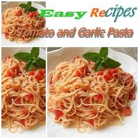 Tomato and Garlic Pasta Affiche