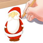 Easy Instructions To Draw Santa Claus biểu tượng