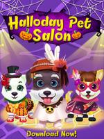 Halloween Pet Hair Salon Affiche