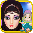 Hijab Baby Born with Salon APK