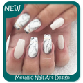 Metallic Nail Art Design