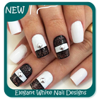 Elegant White Nail Designs icône