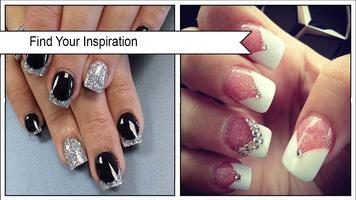 Elegant White Nail Designs Affiche