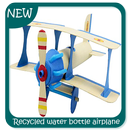 Samolot z recyklingu butelek wody aplikacja