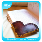 Simple DIY Leather Coasters icône
