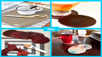 Simple DIY Leather Coasters penulis hantaran