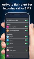 Flash On Call & SMS - Free Automatic For Android poster