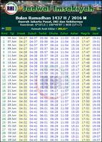 Jadwal Imsakiyah Ramadhan 2016 poster