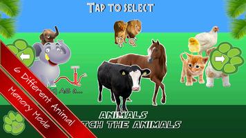 Animal memory Game For Kids Plakat