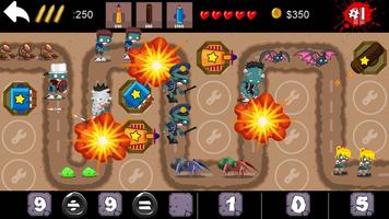 Math Vs Zombie Tower Defense screenshot 2