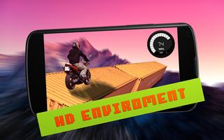 Motor Bike Stunt Race Impossible Tricky Sky Track capture d'écran 2