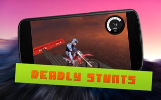 Motor Bike Stunt Race Impossible Tricky Sky Track capture d'écran 3