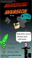 Asteroid Invasion - one click game Affiche