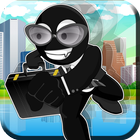 Agent Escape Stickman Run أيقونة