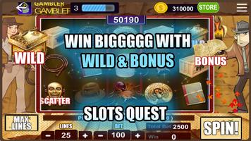 Slot: Slots Quest - Quick Hits Slot Machines Bonus capture d'écran 3