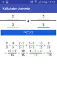 Fraction calculator screenshot 1