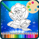 Coloring Pages Book Little for Mermaid  Kids APK