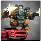 Flying Robot: Car Transformer War 2017 ikona