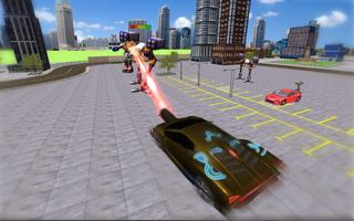 Flying Robot: Car Transformer War 2017 screenshot 2