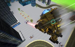 Flying Robot: Car Transformer War 2017 screenshot 3