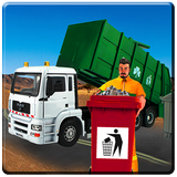 simulador de caminhão de lixo driver de despejo ícone