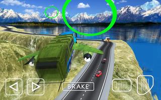 Flying Garbage truck simulator 2017: 3D Trucker screenshot 1