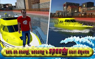 Water Taxi Driver Duty Sim 3D capture d'écran 2