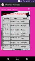 Jadwal Imunisasi Puskesmas Andalas capture d'écran 3