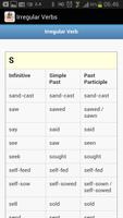 1 Schermata Irregular Verb Dictionary