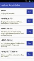 Android Secret Codes Plakat