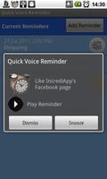 Quick Voice Reminder Lite 截图 1