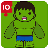 Incredible Superhero Battle Green: Puzzle Learning