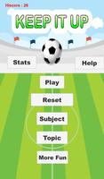 Keep Up The Soccer ball with Math poster