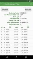 Savings Estimator captura de pantalla 3