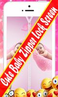 My Cute baby Zipper Lock Screen: love baby Zipper پوسٹر