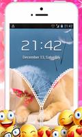 Cute Pyppy Zipper Lock Screen: mobile Lock screen screenshot 3