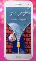 Conan Zipper Lock Screen: anime mobile lock screen capture d'écran 1