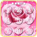 Diamond Pink Rose Lock screen: lovely pink flowers APK