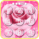 Diamond Pink Rose Lock screen: lovely pink flowers 图标