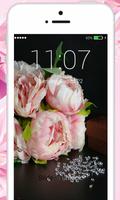 Diamond Pink Rose Lock screen: lovely pink flowers 截图 3