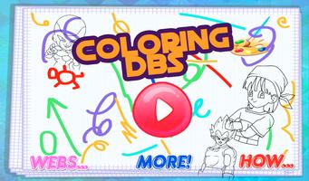 Coloring Super Saiyan DBS Games Affiche