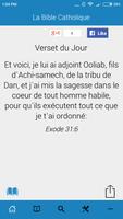 The Catholic Bible in French постер