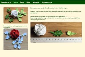 Kerst haken: corsage Cartaz